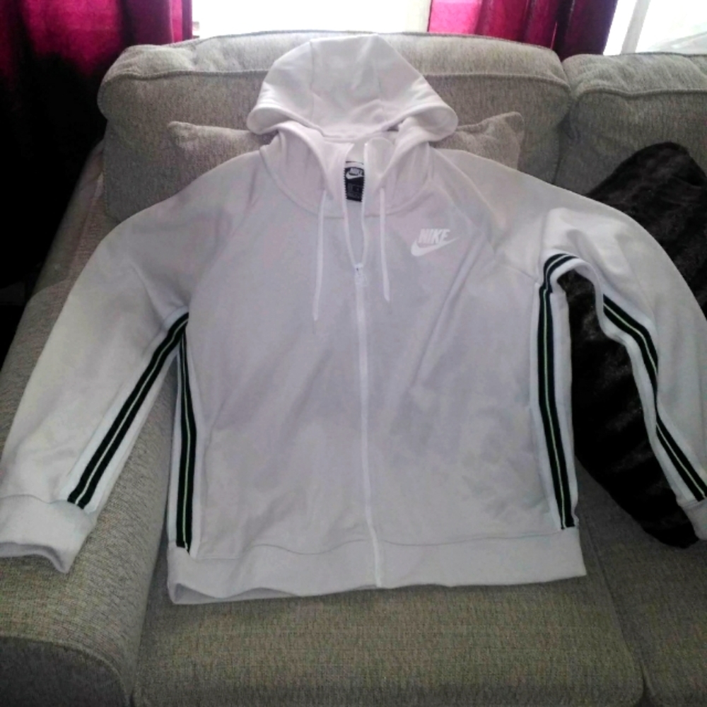 neon green nike off white